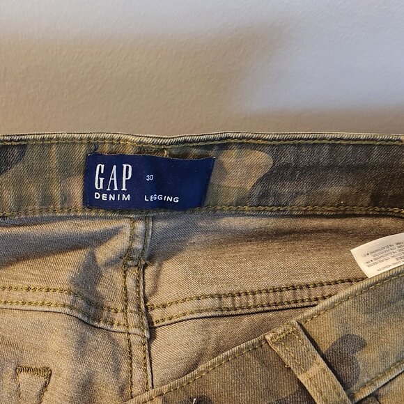 Ladies Denim Camo Leggings - Picture 3 of 3